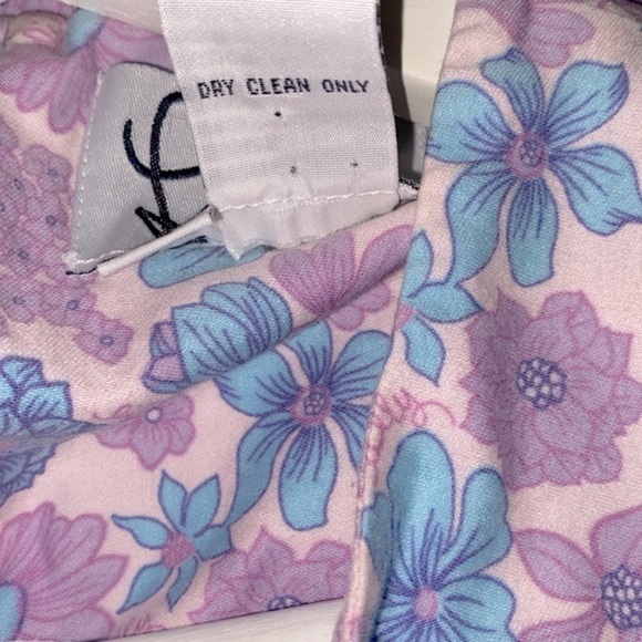 Lilly Pulitzer purple floral vintage dress size 4 cotton fabric - Picture 10 of 12